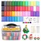 Polymer Clay, 50 Colors Modeling Clay for Kids, Christmas Earring Making Kit with Sculping Tools, Sculpey Clay Kit for Christmas Gifts
